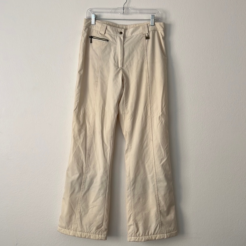 NILS Women Ski Pants Size 10 Cream Color